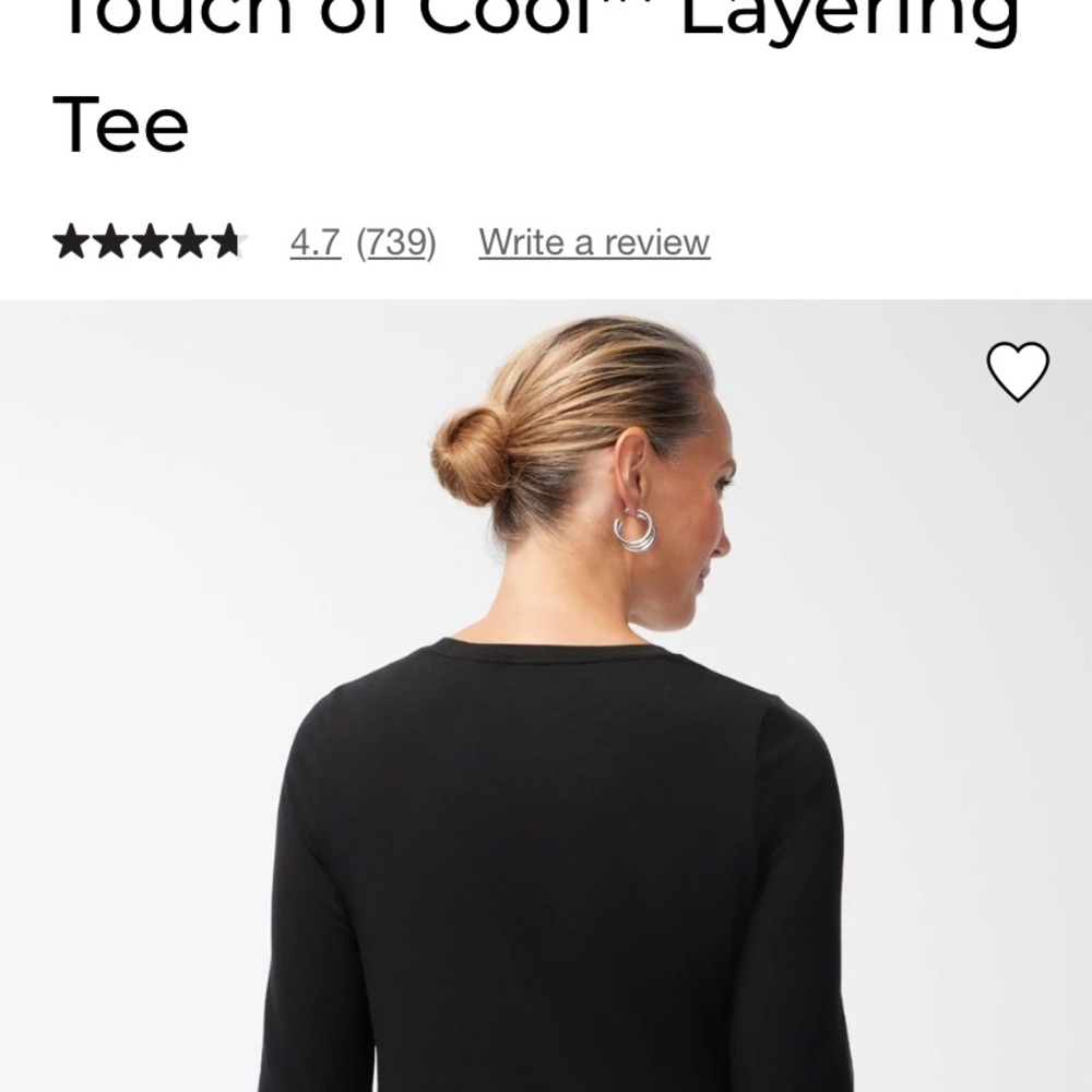 Chico's Forest Green Long Sleeve Tee